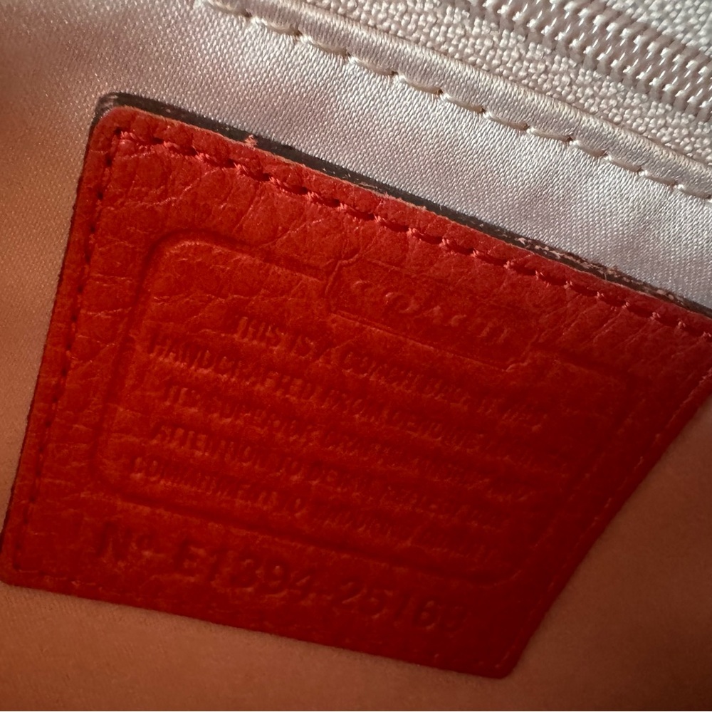 Coach Madison Madeline East West Leather Satchel | Detachable Crossbody | Coral - Picture 10 of 16